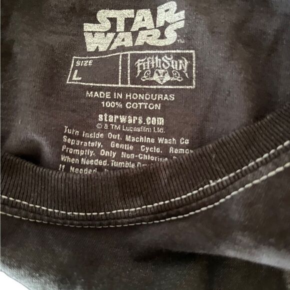 STAR Wars T-Shirt - Giant DarthVader Realistic Face Image, black, size L - Picture 7 of 7